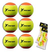 Kit com 6 Bolinhas Drop Shot Beach Tennis Approved Stage 2