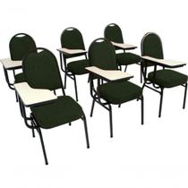 Kit Com 6 Cadeiras Para Auditórios Linha Hotel Verde Kit Com 6 Cadeiras Para Auditórios Linha Hotel Verde