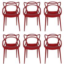 Kit com 6 Cadeiras para Sala de Jantar Allegra Solna