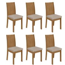 Kit com 6 Cadeiras para Sala de Jantar Athenas Kit com 6 Cadeiras para Sala de Jantar Athenas