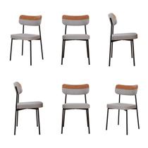Kit com 6 Cadeiras para Sala de Jantar Mona Yescasa