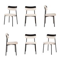 Kit com 6 Cadeiras para Sala de Jantar Mona Yescasa