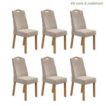 Kit com 6 Cadeiras para Sala de Jantar Vênus