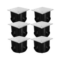Kit Com 6 Caixa De Passagem Tampa Inox Iluminação De Piscina Kit Com 6 Caixa De Passagem Tampa Inox Iluminação De Piscina