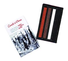 Kit com 6 caixas de giz de cera Conte, estojo tipo caixa de fósforos, 4 cores Kit com 6 caixas de giz de cera Conte, estojo tipo caixa de fósforos, 4 cores