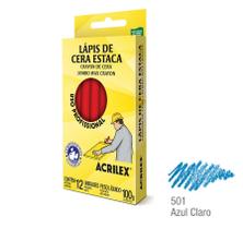 Kit com 6 Caixas Lápis de Cera Estaca - Acrilex