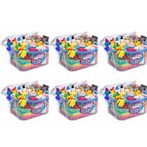 Kit Com 6 Caixas Organizadoras Multiuso 56l Transparentes Tampa com Trava Alta Capacidade Kit Com 6 Caixas Organizadoras Multiuso 56l Transparentes Tampa com Trava Alta Capacidade