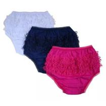 Kit Com 6 Calcinhas Bebê Bunda Rica Renda Reativa Kit Com 6 Calcinhas Bebê Bunda Rica Renda Reativa