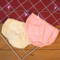 Kit com 6 Calcinhas Bebê Infantil Menina 100 Algodão