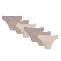 Kit com 6 calcinhas biquini Trifil 4404