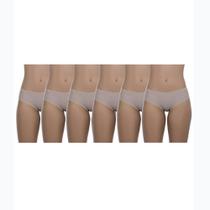 Kit com 6 Calcinhas Boneca BR Lingerie 1149 Chocolate