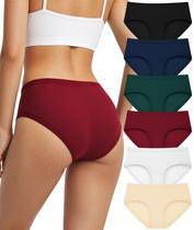 Kit com 6 Calcinhas Cintura Baixa Cuweni de Algodão com Cobertura Total Kit com 6 Calcinhas Cintura Baixa Cuweni de Algodão com Cobertura Total