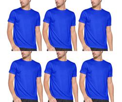 Kit com 6 Camisas Camisetas Blusas Baby Looks T-shirts Masculina Feminina Slim Básica 100% Algodão