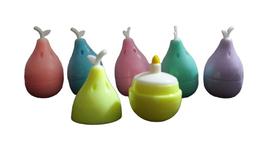 Kit com 6 Canetas Mini Marca Texto Formato Pêra - Novidade Divertida