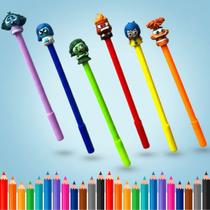 Kit com 6 Canetinhas de Gel 0,5mm Pretas Divertida Mente