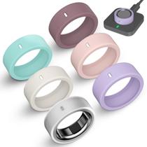 Kit com 6 Capas de Silicone ZOOROO para Anel Oura Geração 3/4