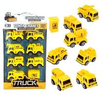 KIt com 6 Carrinhos Construção Brinquedo Infantil Criança