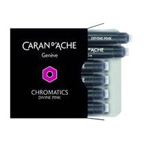 Kit com 6 Cartuchos Caran D'ache Chromatics Divine Pink