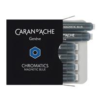 Kit com 6 Cartuchos Caran D'ache Chromatics Magnetic Blue