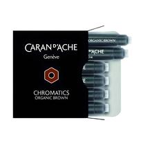 Kit com 6 Cartuchos Caran D'ache Chromatics Organic Brown