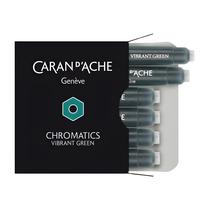 Kit com 6 Cartuchos Caran D'ache Chromatics Vibrant Green