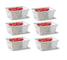 Kit Com 6 Cesta M Organizador Em Polipropileno N356 Niquelart