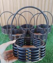 Kit com 6 Cestas Fraldeira Fibra Sintética Lembrancinha Cosmético Chocolate Mães Natal Páscoa Namorados..ARGILA Kit com 6 Cestas Fraldeira Fibra Sintética Lembrancinha Cosmético Chocolate Mães Natal Páscoa Namorados..ARGILA