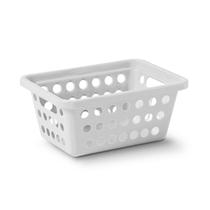 Kit com 6 cestas organizadoras - branca - Niquelart