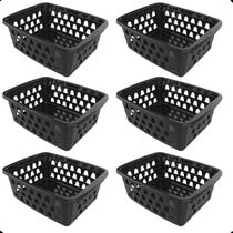 Kit com 6 Cesto Organizador Multiuso Retangular P
