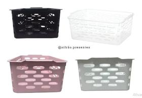 Kit Com 6 Cestos Organizadores Sem Tampa Plasnorthon