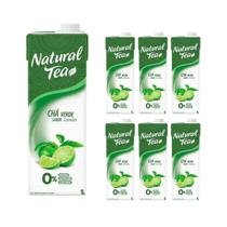 Kit com 6 Chá Verde Limão Zero Açúcar Natural Tea Caixa 1l - Maguary