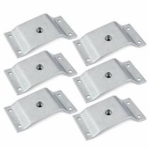 Kit com 6 Chapinhas Chapa Inclinada 10o Fixação Pés Palito Cromado
