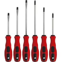 Kit Com 6 Chaves Fenda / Phillips Com Ponta Imatizadas