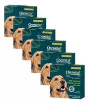 Kit com 6 Chemital Plus 4 Comprimidos Para Cães - Chemitec