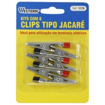 Kit Com 6 Clips Tipo Jacaré Para Terminais Elétricos 1226