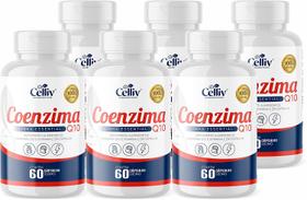 Kit Com 6 - Coenzima Q10 100mg Por Porção 60 Cápsulas Celliv Kit Com 6 - Coenzima Q10 100mg Por Porção 60 Cápsulas Celliv