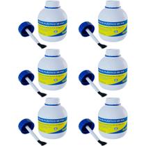 Kit Com 6 Cola Adesivo Plástico Pvc Em Frasco Com Pincel 75G