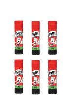 Kit com 6 - Cola Bastão Pritt Escolar Não Tóxica 20g Kit com 6 - Cola Bastão Pritt Escolar Não Tóxica 20g