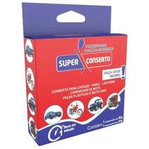 Kit com 6 cola super conserto instantanea solda plastica 70g