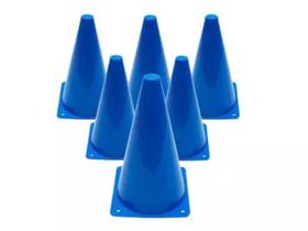 Kit Com 6 Cones Para Treinamento Azul - Kagiva Kit Com 6 Cones Para Treinamento Azul - Kagiva