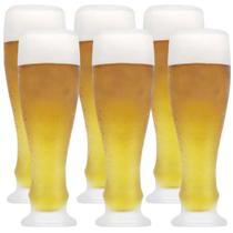 Kit Com 6 Copos Especial Grande Para Cerveja Vidro 500ml