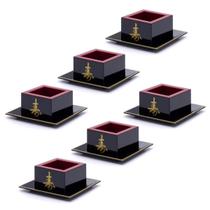 Kit Com 6 Copos Sake Massu Saque Ideograma Japonês 150Ml