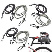 Kit com 6 Cordas Extensor Elástico De 150 A 260cm Corda Para Bagageiro Carga Caçamba Camping Multiuso Kit com 6 Cordas Extensor Elástico De 150 A 260cm Corda Para Bagageiro Carga Caçamba Camping Multiuso