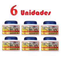Kit com 6 Creme Para Pés E Mãos Sebo De Carneiro Sanjully