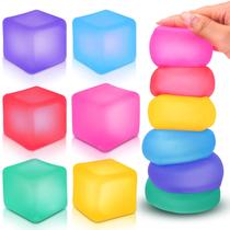 Kit com 6 Cubos Fidget ZaxiDeel de Gel Macio para Alívio do Estresse Kit com 6 Cubos Fidget ZaxiDeel de Gel Macio para Alívio do Estresse