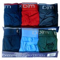 Kit com 6 Cueca Slip Dom Marco Microfibra com elástico personalizado 8005