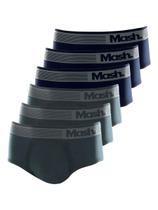 Kit com 6 Cueca Slip Mash 713.02 Colorido