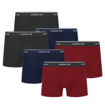 Kit Com 6 Cuecas Box Boxer De Algodão Tamanhos Plus Size X1 X2 X3