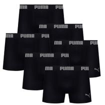 Kit Com 6 Cuecas Boxer Box Sem Costura Masculina Adulta Em Microfibra
