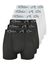 Kit com 6 Cuecas Boxer com Abertura Zorba 848 Colorido